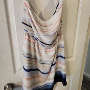 White House Black Market Striped Mini Dress - Blue, Pink, White